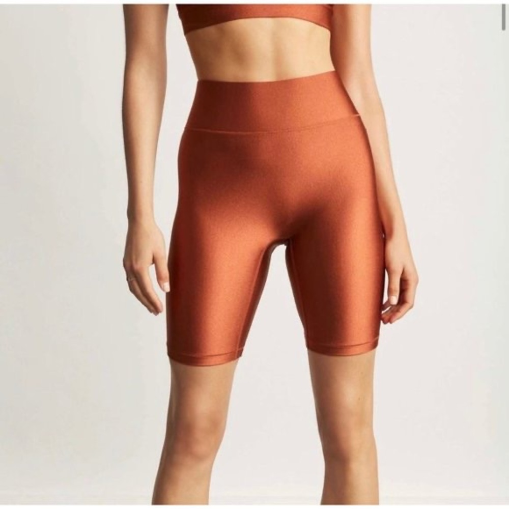 All Access High Waisted Center Stage Biker Shorts. Worn once, in great condition